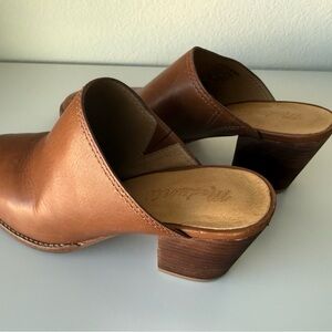 Madewell Tan Leather Mules